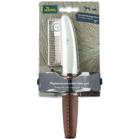Hunter Pettine Toelettatura Con Denti Rotanti Grooming Comb/Redating Teeth 1 Spazzola