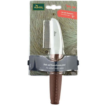 Hunter Pettine Antipulci/pidocchi Flea And Nit Comb 1 Pezzo Taglia L