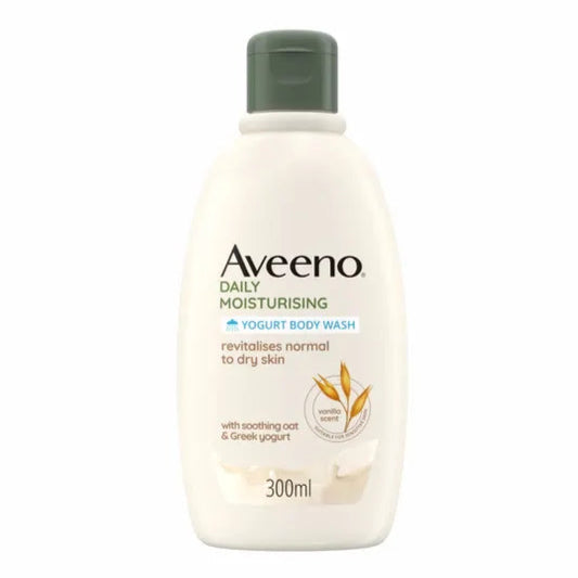Aveeno Daily Moisturising Bagno Doccia allo Yogurt con Avena e Yogurt Greco 300ml