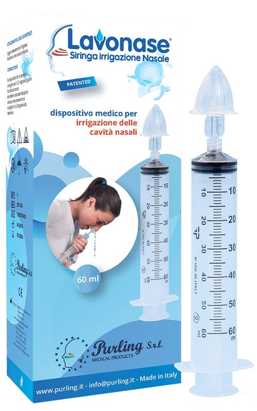Lavonase Kit Irrigazione Nasale 60 ml con Luer-lock