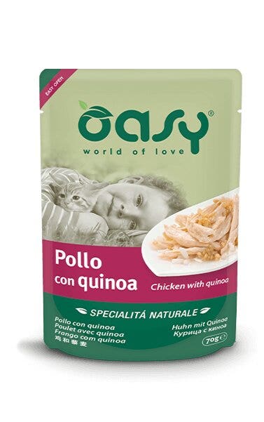 Oasy Specialità Naturale Gatto Pollo con Quinoa 70g