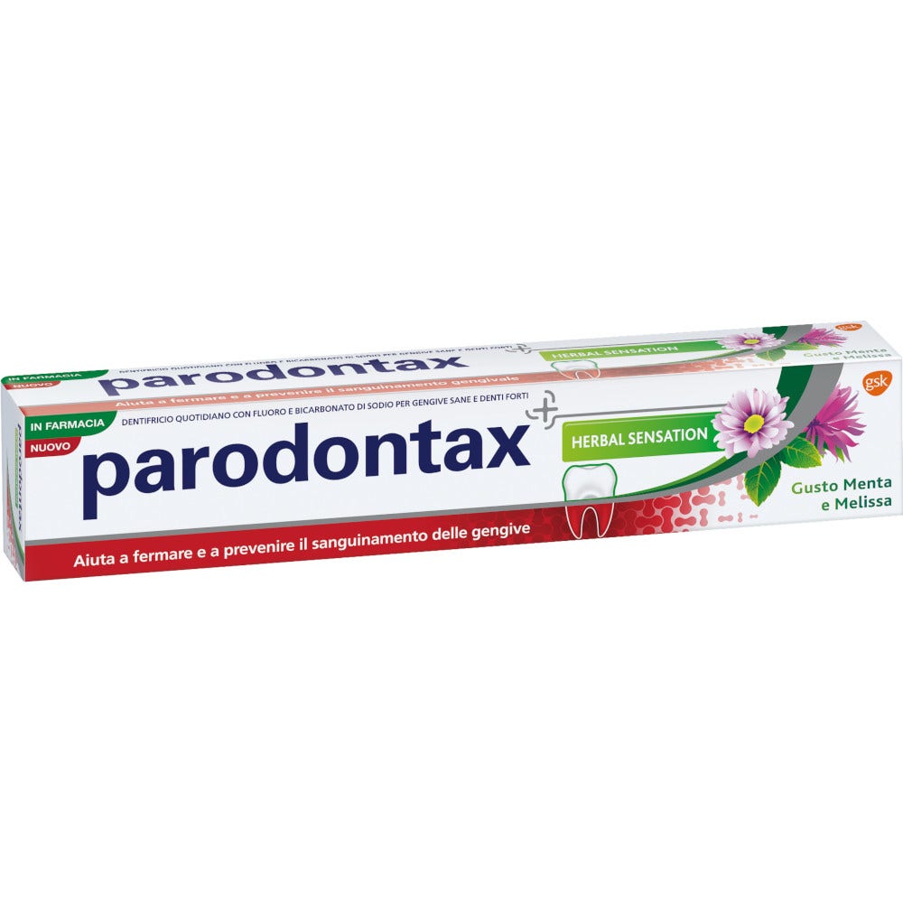 Parodontax Dentifricio Herbal Sensation Con Bicarbonato Di Sodio Gusto Menta Melissa 75ml