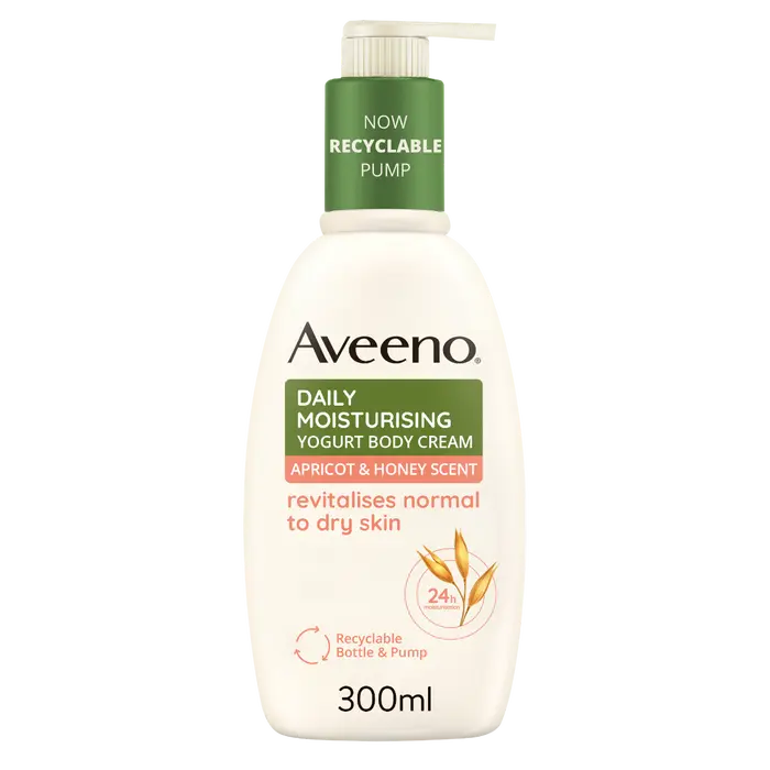 Aveeno Crema Crema Corpo Idratante Albicocca e Miele 300ml