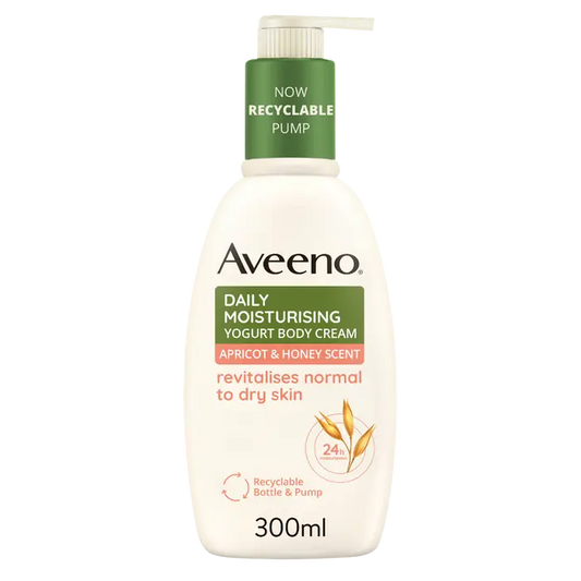 Aveeno Crema Crema Corpo Idratante Albicocca e Miele 300ml