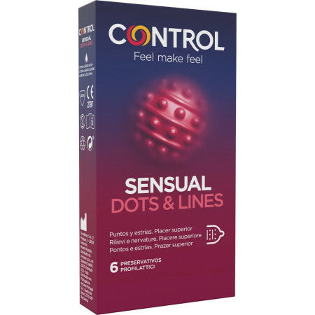 Control Sensual Dots & Lines 6pz