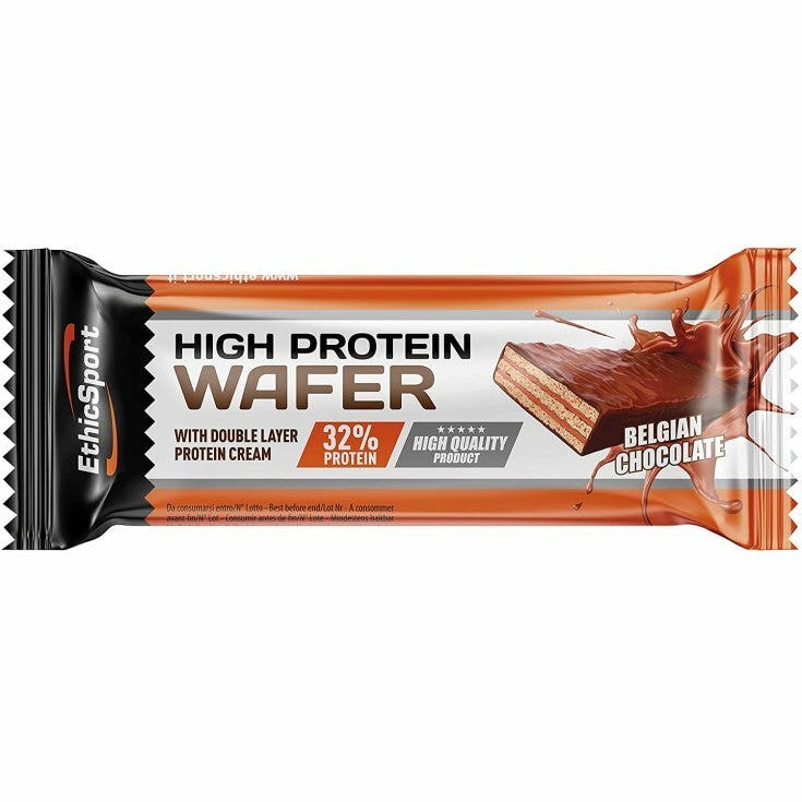 EthicSport High Protein Wafer Belgian Chocolato Barretta Proteica 35g