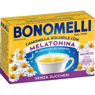 Bonomelli Camomilla Solubile Melatonina Magnesio 16 Bustine