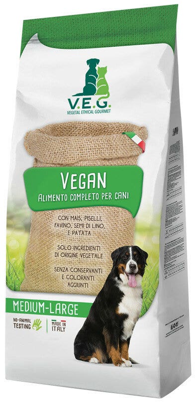Marpet Vegan Dog Cibo Secco Per Cani Taglia Medium Large Sacco 1,5Kg
