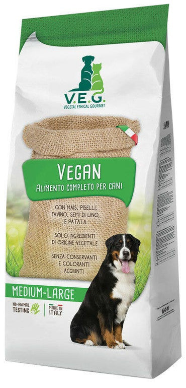Marpet Vegan Dog Cibo Secco Per Cani Taglia Medium Large Sacco 1,5Kg