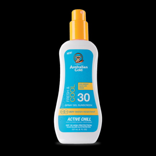 Australian Gold Fresh E Cool Protezione Solare SPF30 Spray Gel 237ml