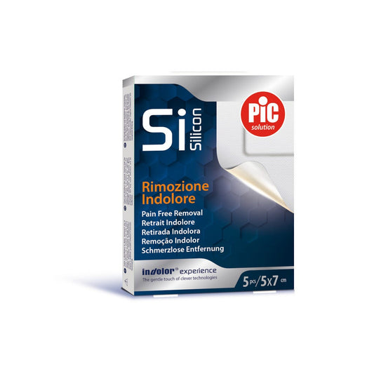 Pic Cerotto Post Operatorio Silicone 5x7cm 5 Pezzi