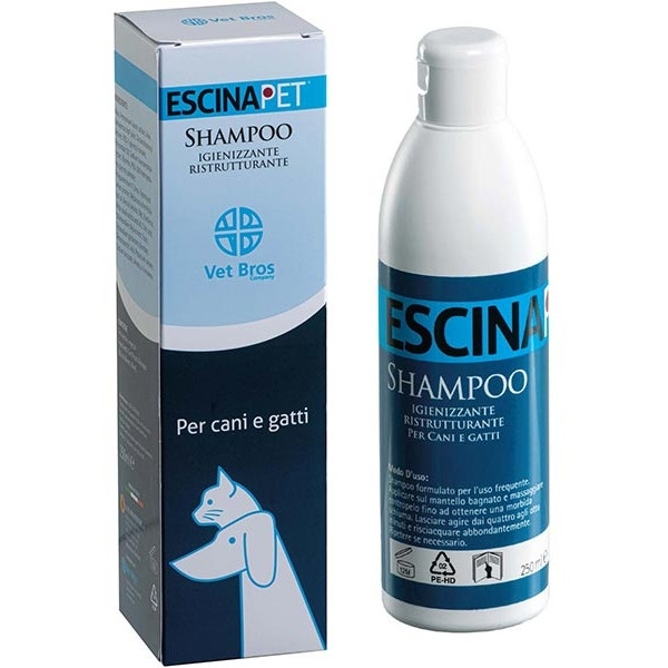 Escinapet Shampoo Igienizzante Pelo E Cute Cani/Gatti 250ml