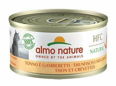 Almo Nature HFC Natural Cibo Umido Tonno E Gamberetti Per Gatti Adulti Lattina 280g