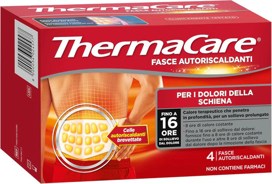Thermacare Fasce Autoriscaldanti per Schiena 4 fasce monouso