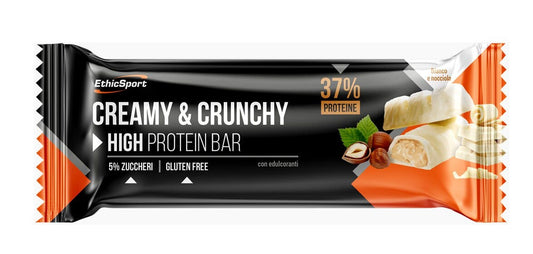 EthicSport Creamy & Crunchy Gusto Cioccolato Bianco e Nocciola 30g