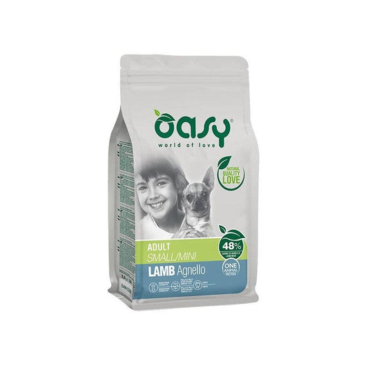 Oasy One Animal Protein Adult Small & Mini Con Agnello Per Cani Adulti 800g