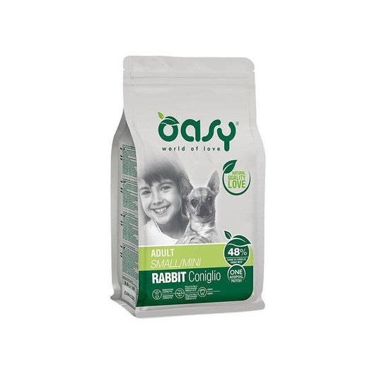 Oasy One Animal Protein Adult Small & Mini Con Coniglio Per Cani Adulti 800g