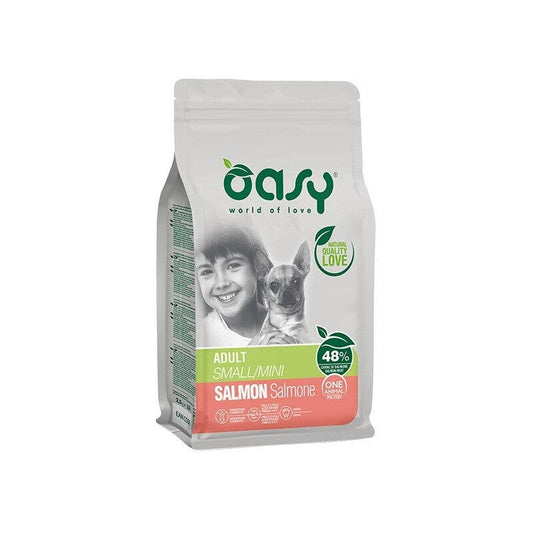Oasy One Animal Protein Adult Small & Mini Con Salmone Per Cani Adulti 2.5kg