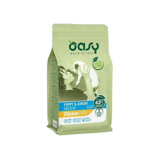Oasy One Animal Protein Puppy & Junior Medium Con Pollo Per Cani Cuccioli 3kg