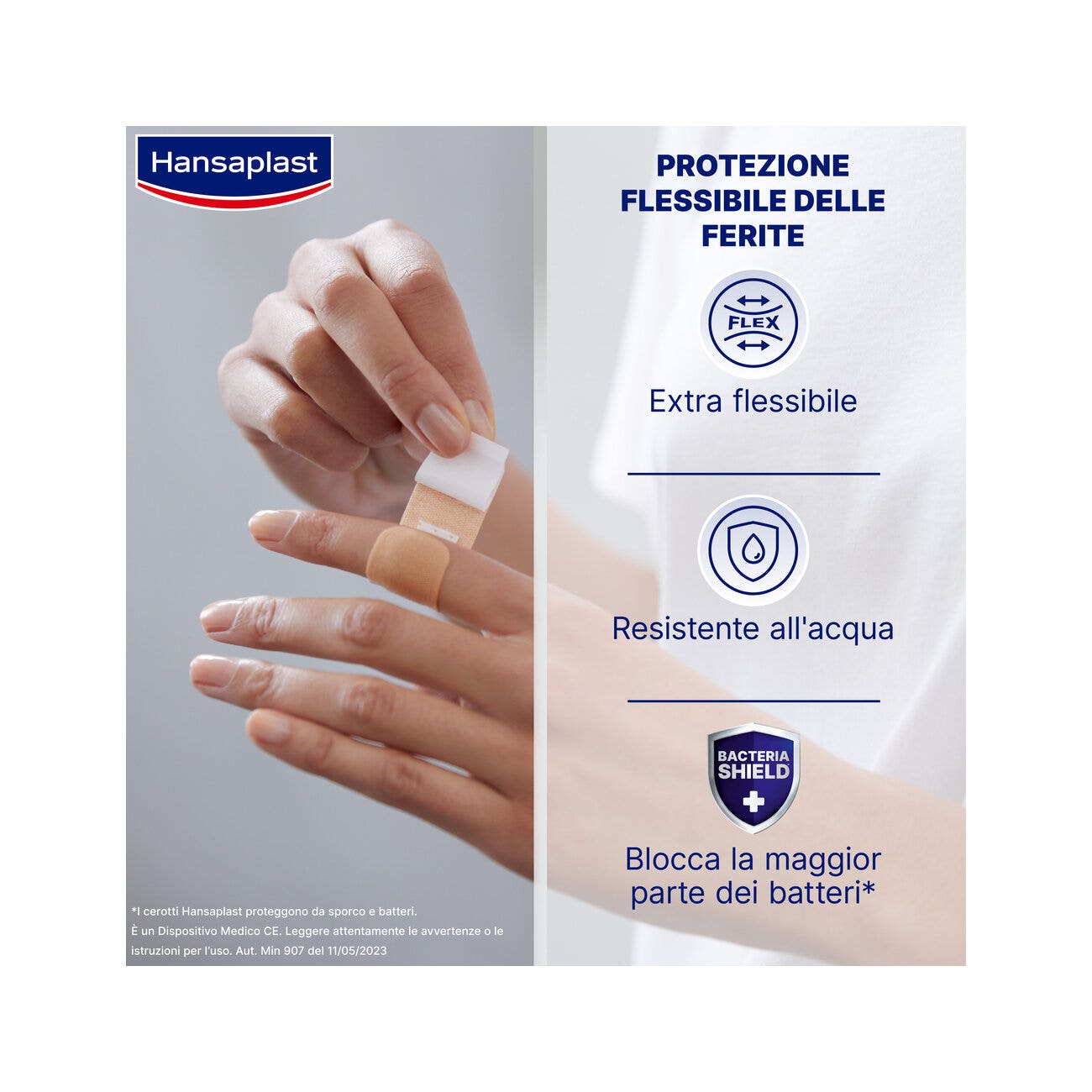 Hansaplast Cerotti Elastic Elastici E Flessibili Per Articolazioni 2 Formati 20 Pezzi