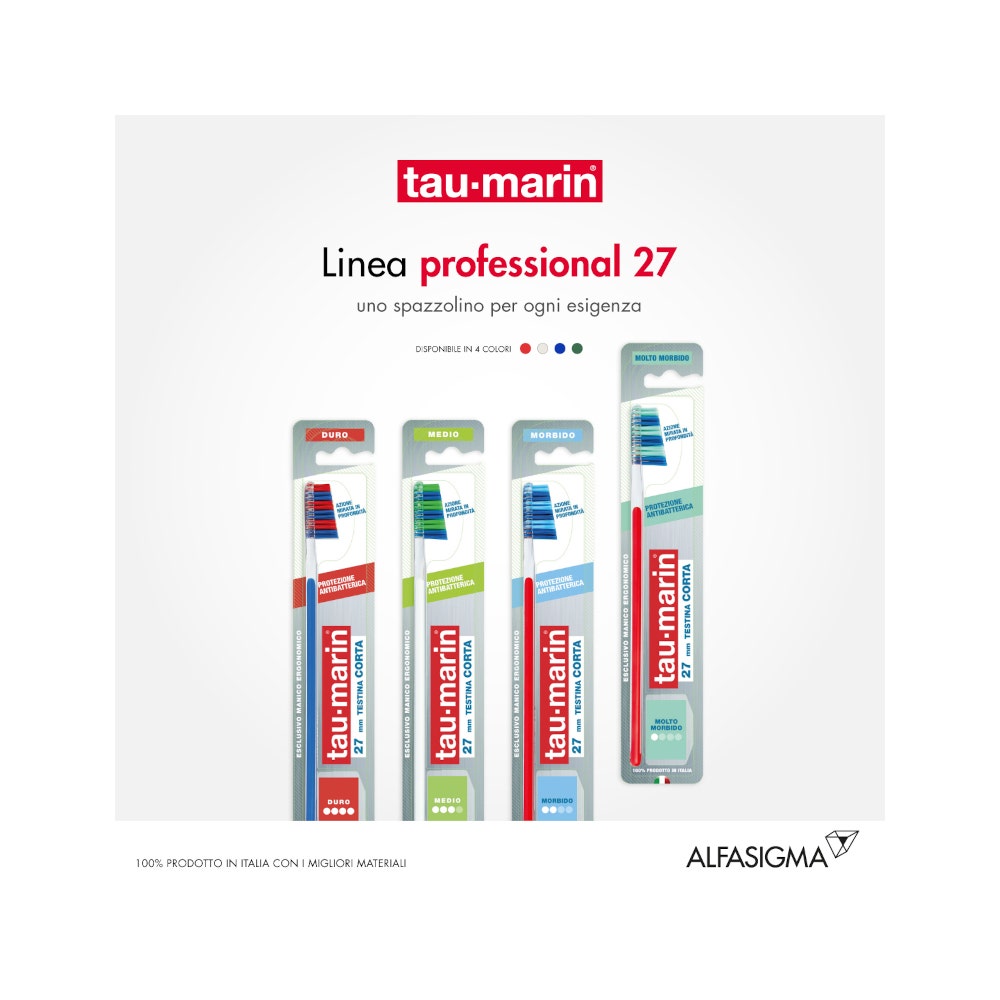 Taumarin Spazzolino Professional Molto Morbido 27 Con Antibatterico