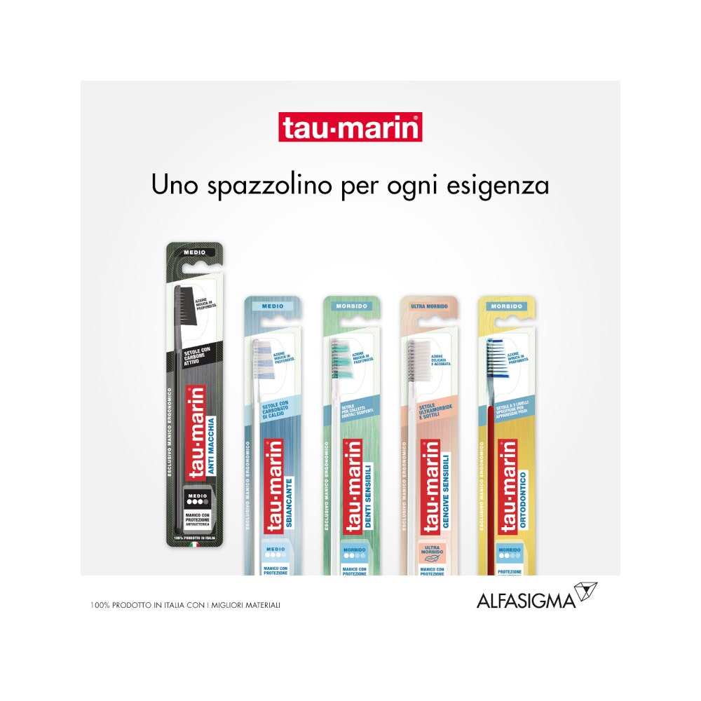 Taumarin Spazzolino Professional Black Con Antibatterico