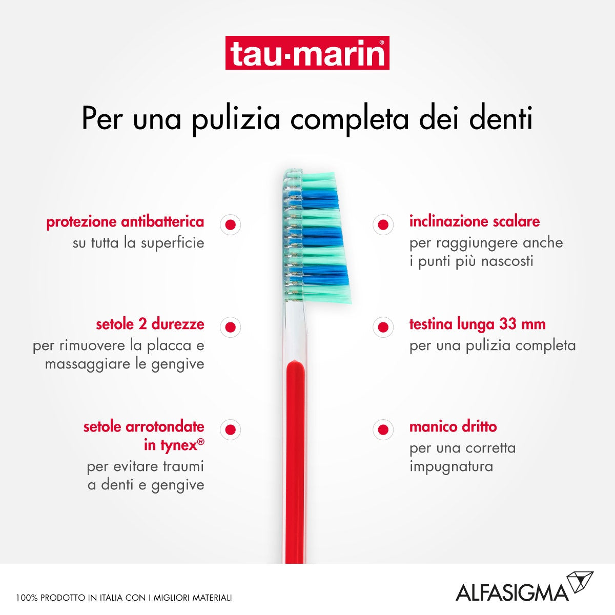 Taumarin Spazzolino Scalare 33 Molto Morbido Con Antibatterico