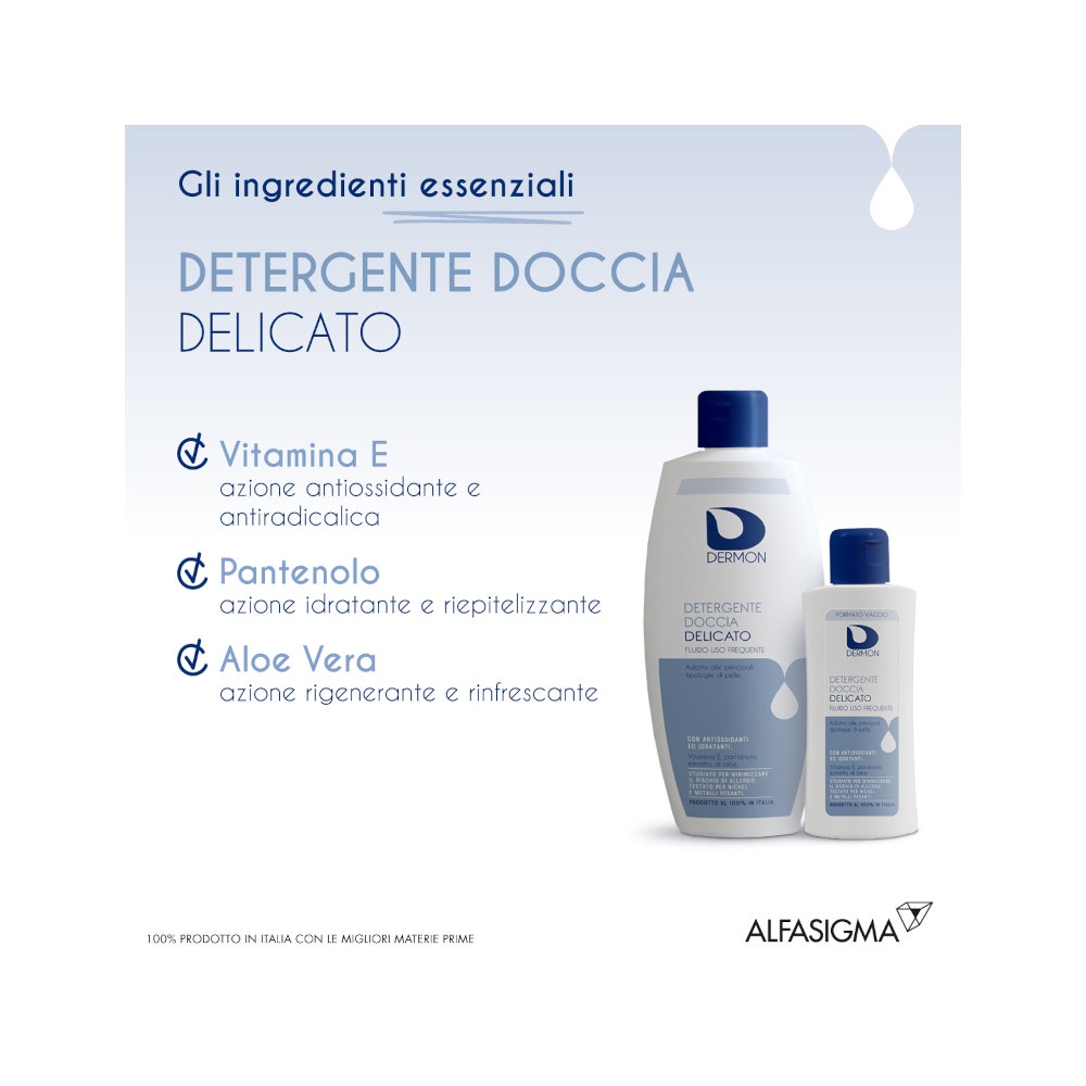 Dermon Detergente Doccia Delicato Uso Frequente 100ml