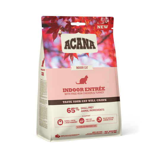 Acana Gatto Indoor Entrée Crocchette al Pollo e Tacchino Sacco 340g
