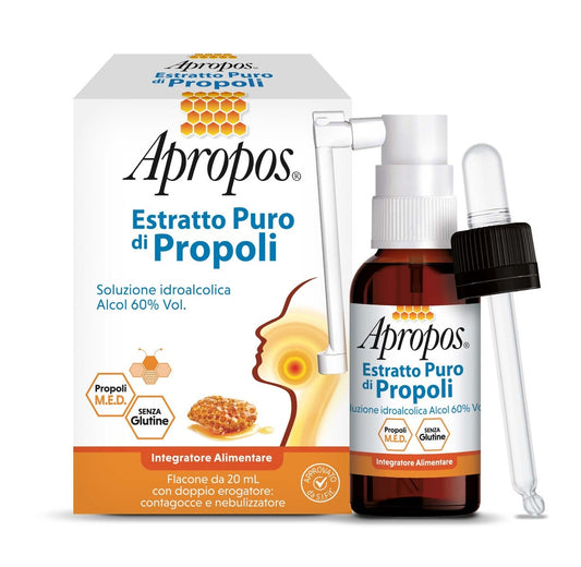 Apropos Estratto Puro Di Propoli Spray+Contagocce 20ml