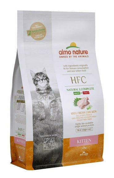 Almo Nature HFC Kitten Cibo Secco Pollo Per Gattini Sacco 1,2kg