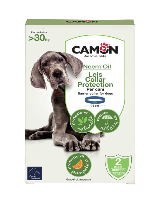 Camon Collare Barriera Per Cani Leis All'Olio DI Neem 75cm