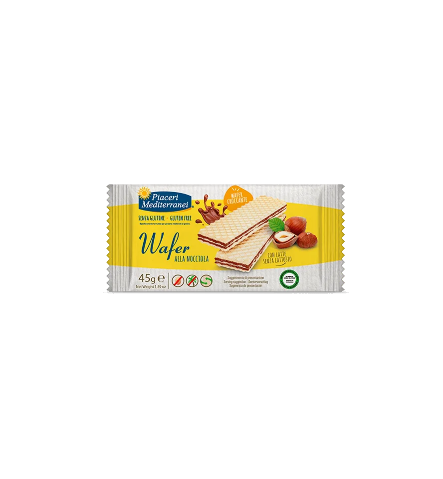 Piaceri Mediterranei Wafer Nocciola 45 g