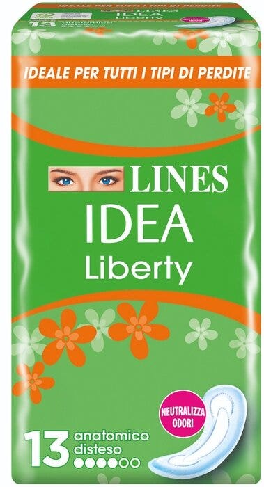 Lines Idea Liberty 13 Assorbenti Anatomici Distesi