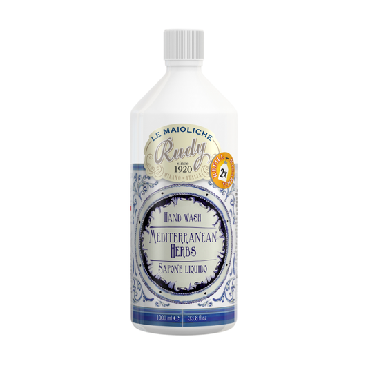 Le Maioliche Ricarica Sapone Liquido Mediterranean Herbs 1L