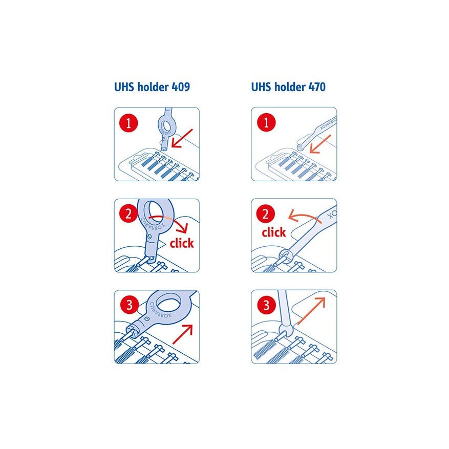 Curaprox CPS 09 Prime Start 5 Scovolini+ 1 Maniglia UHS 409 + 1 Maniglia UHS 470
