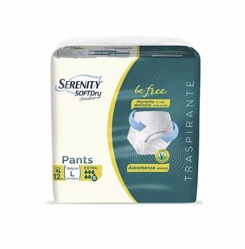 Serenity Pants sd Sensitive be Free Extra l 12 Pezzi