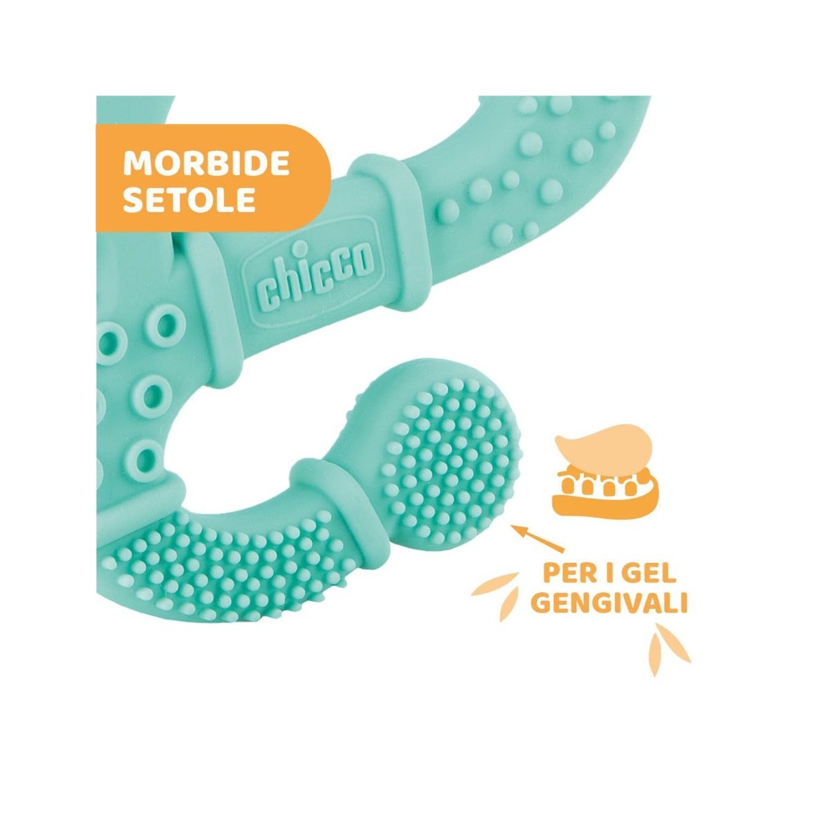 Chicco Massaggiagengive Soft Iguana Femmina Setole Morbide