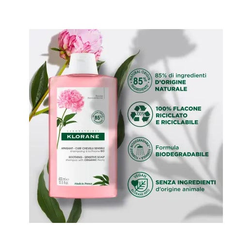 Klorane Shampoo alla Peonia Bio 400ml