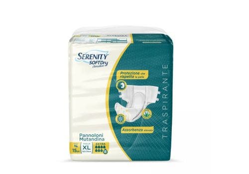 Serenity Pannolone Mutandina sd Sensitive Extra Taglia xl 15 Pezzi