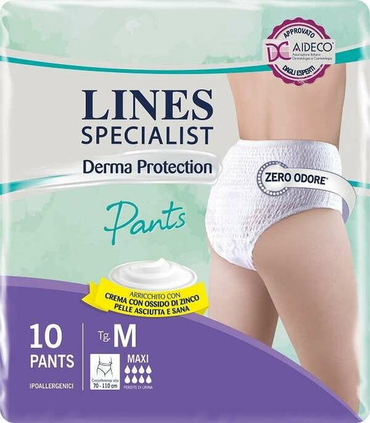 Lines Specialist Derma Protection Mutandine Pants Maxi Taglia M 10 Pezzi