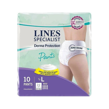 Lines Specialist Derma Protection Mutandine Pants Maxi Taglia L 10 Pezzi