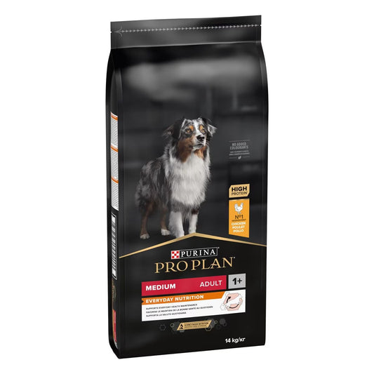 Purina Pro Plan Medium Adult Everyday Nutrition Cibo Secco Con Pollo Cani Adulti Taglia Media Sacco 14 kg