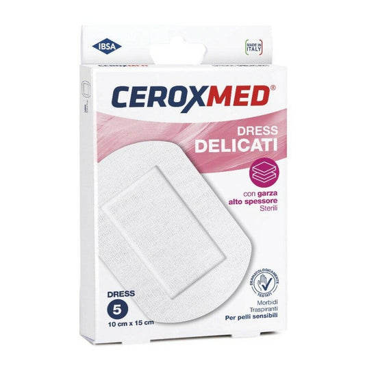Ceroxmed Cerotti Compresse Dress Delicati 10x15cm 5 Pezzi