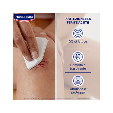 Hansaplast Compressa Soft Garze Sterili Per Ferite Postoperatorie 10 Pezzi 7,5x7,5cm