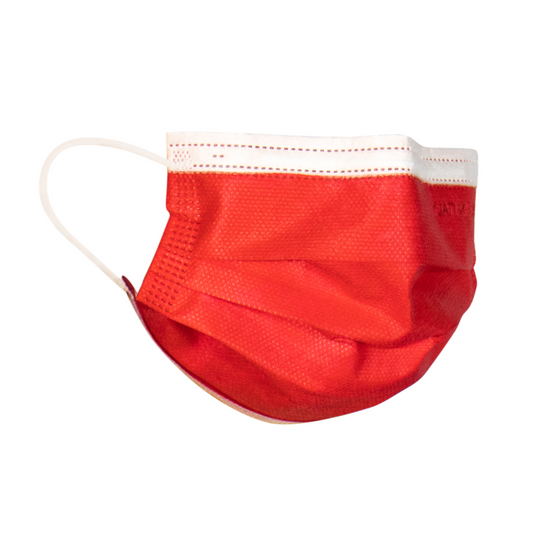 If Medical Mascherina Chirurgica Adulto Rosso 10 Pezzi