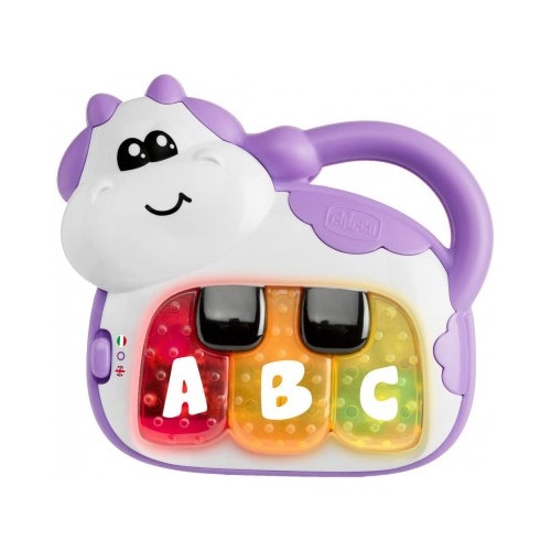 Chicco Gioco Piano Mucca Bilingue Italiano/Inglese Per Bambini 6-36 Mesi