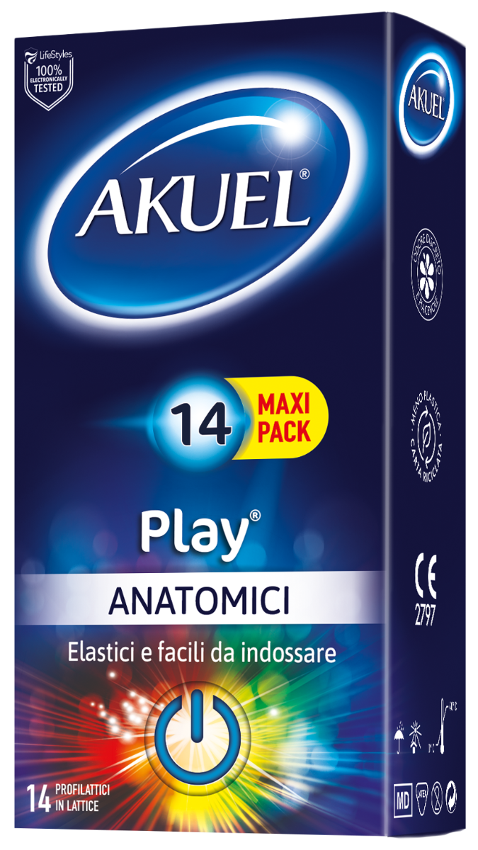 Akuel Play Profilattico Anatomico 14 Pezzi