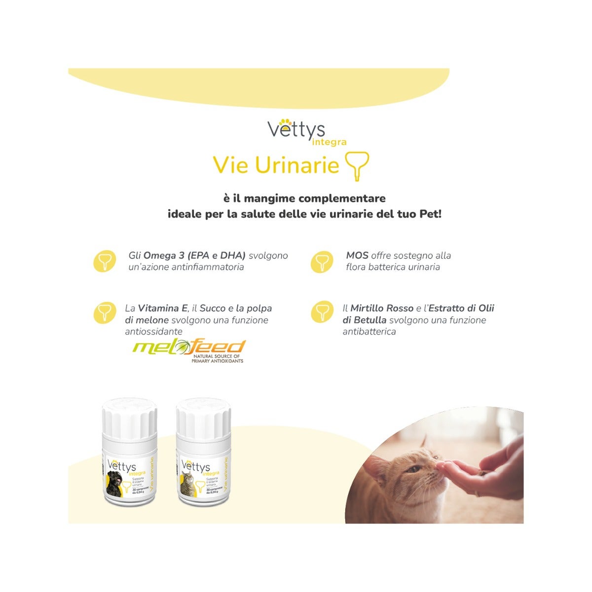 Vettys Integra Vie Urinarie Per Gatti 30 Compresse
