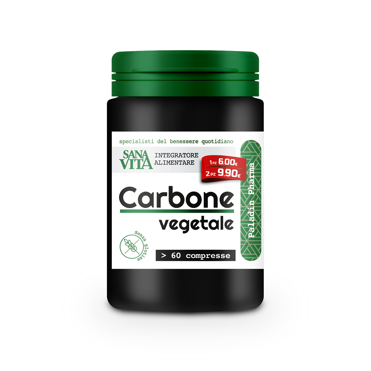 Sanavita Carbone Vegetale 60 Compresse